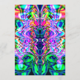 Psychedelic Iridownence Invitation Card Einladung