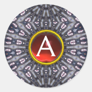 PSYCHEDELIC KALEIDOSKOP/MYSTISCHE ERINNERUNGEN Mon Runder Aufkleber