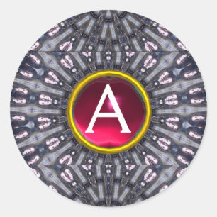 PSYCHEDELIC KALEIDOSKOP/MYSTISCHE ERINNERUNGEN Mon Runder Aufkleber