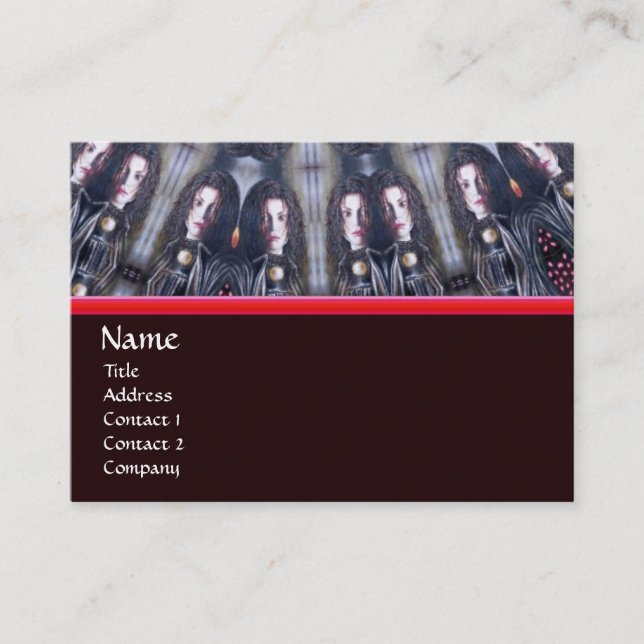 PSYCHEDELIC KALEIDOSKOP/MYSTISCHE ERINNERUNGEN MON VISITENKARTE (Vorderseite)