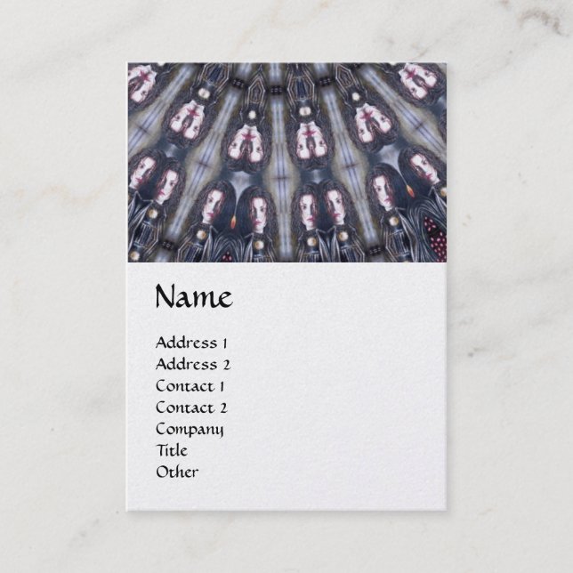 PSYCHEDELIC KALEIDOSKOP/MYSTISCHE ERINNERUNGEN MON VISITENKARTE (Vorderseite)