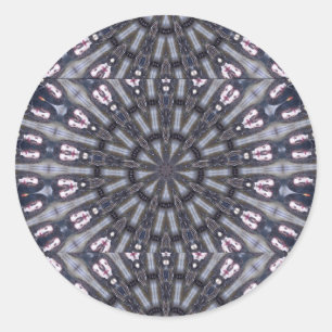 PSYCHEDELIC KALEIDOSKOP/MYSTISCHE ERINNERUNGEN RUNDER AUFKLEBER