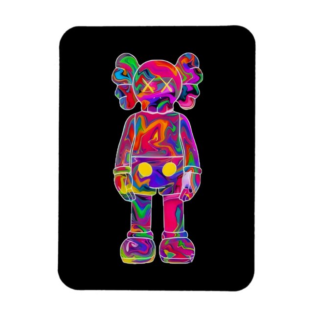 Psychedelic Kaw Magnet (Vertikal)