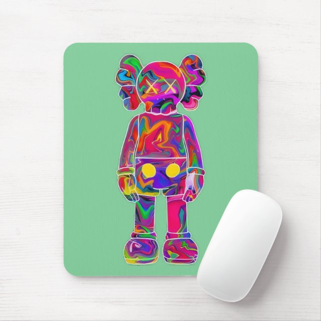 Psychedelic Kaw Mousepad (Mit Mouse)