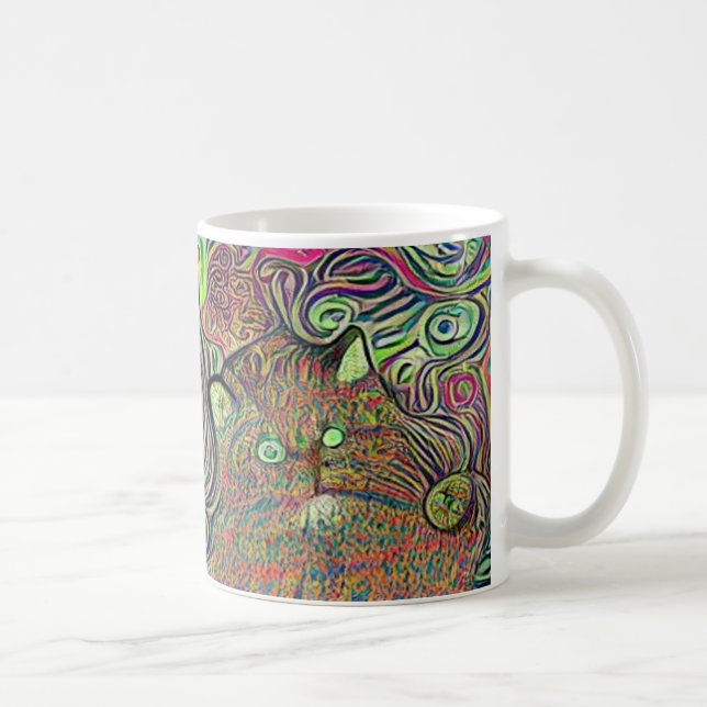 Psychedelic kool kats 34 kaffeetasse (Rechts)
