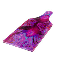 Psychedelic Lila und Magenta Hibiskus Blume
