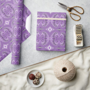 Psychedelic Magenta Spirals Geschenkpapier