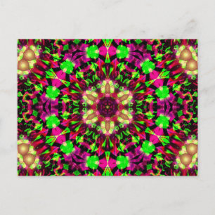 Psychedelic Mandala #13 Postcard Postkarte