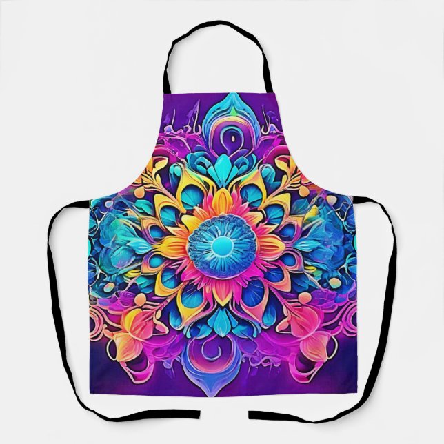 Psychedelic Mandala Design Schürze (Vorderseite)