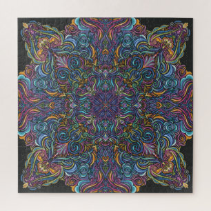 Psychedelic Mandala Puzzle