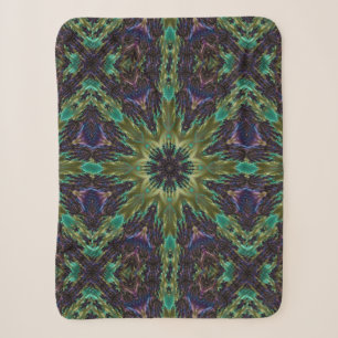 Psychedelic Mandala Retro Hippie Trippy Boho Chic Sherpadecke