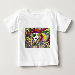 Psychedelic Mardi Gras Feather Masken Geschenke Ap Baby T-shirt