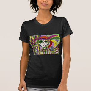 Psychedelic Mardi Gras Feather Masken Geschenke Ap T-Shirt