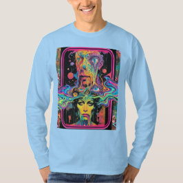 Psychedelic Melting Faces – Neon Surreal Pop Art T-Shirt