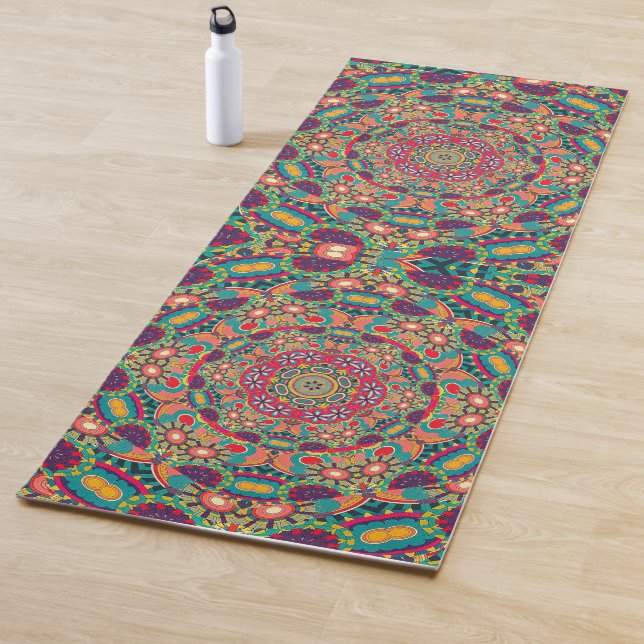 Psychedelic Millefiori Mandala Art Yoga Mat Yogamatte (Beispiel)