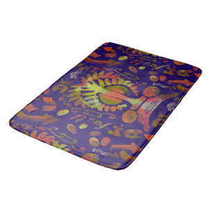 Psychedelic Mirror Symmetrie Abstrakte Kunst Badematte