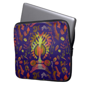 Psychedelic Mirror Symmetrie Abstrakte Kunst Laptopschutzhülle