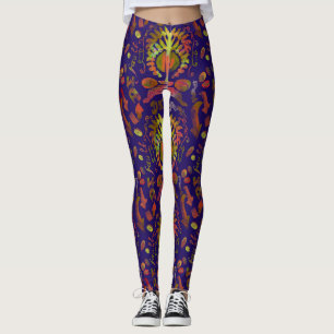 Psychedelic Mirror Symmetrie Abstrakte Kunst Leggings