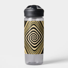 Psychedelic Monogram Swirl Groovy Fraktal Art Trinkflasche