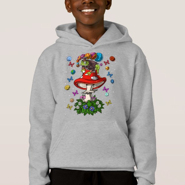 Psychedelic Mushroom Frog Hoodie (Vorderseite)