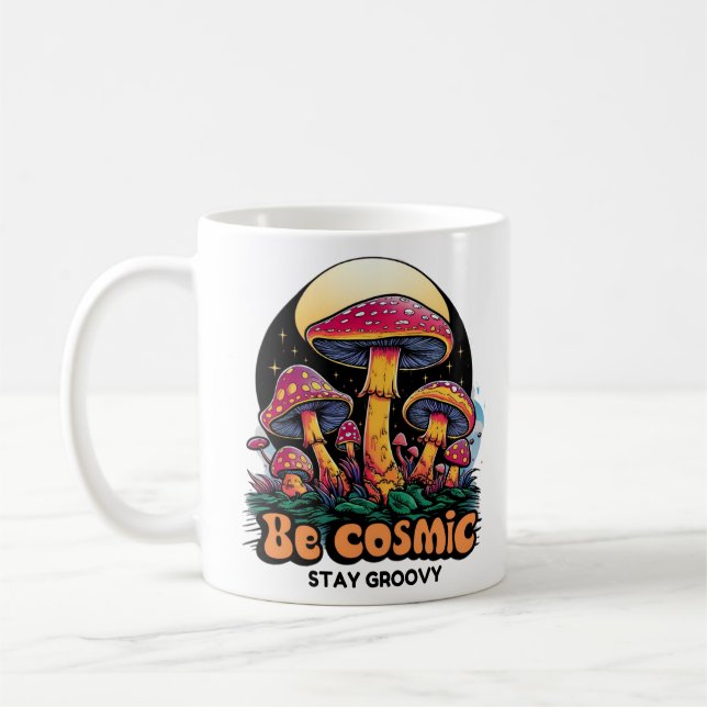 Psychedelic Mushroom Groove Kaffeetasse (Links)