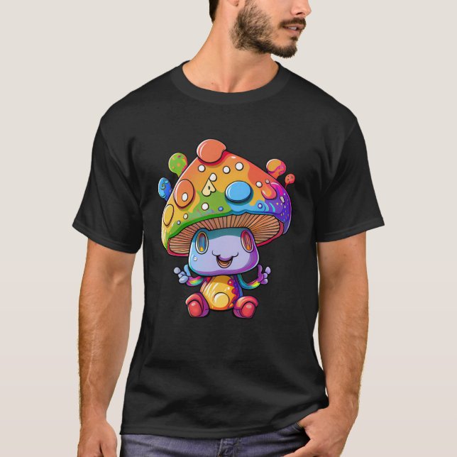 Psychedelic Mushroom Lover und Forager Pullover Ho (Vorderseite)