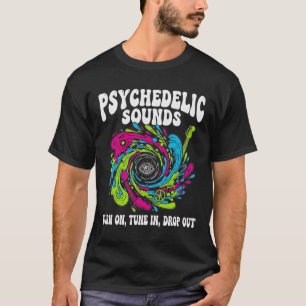 Psychedelic Music Festival T - Shirt, Retro 70er T T-Shirt