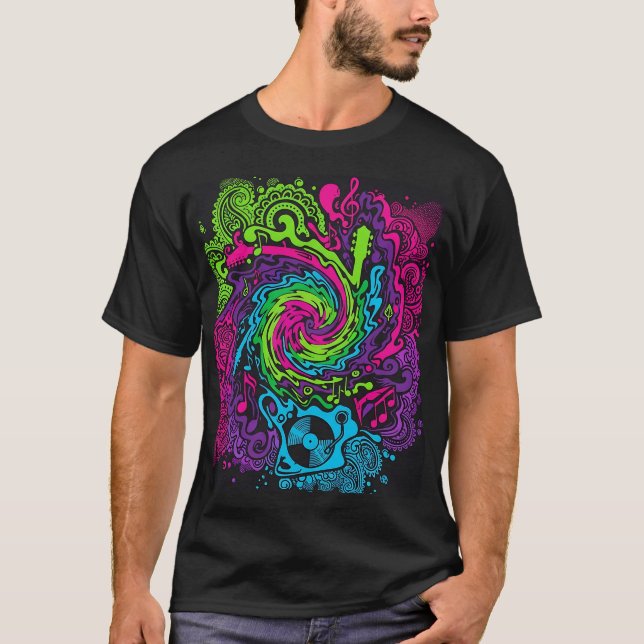 Psychedelic Music Festival T - Shirt | Retro Tripp (Vorderseite)