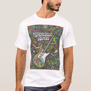 Psychedelic Music Vibes Retro Graphic T - Shirt, T T-Shirt