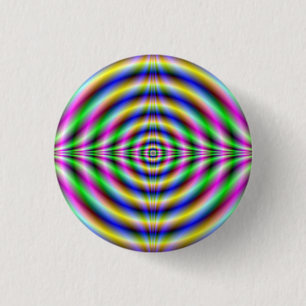 Psychedelic Neon Eye Button