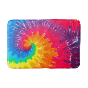 Psychedelic Neon Krawatte Dye Badematte