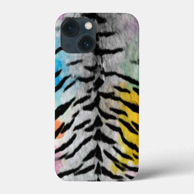 Psychedelic Night Tiger Skin Print Case-Mate iPhone Hülle (Rückseite)