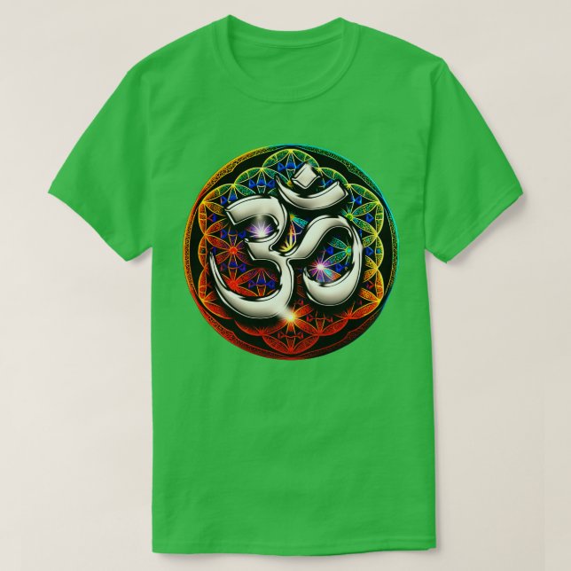 Psychedelic Om SpiritualZen T-Shirt (Design vorne)