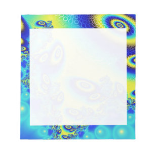 Psychedelic Orbit Wild Decorative Abstrakt Art Notizblock