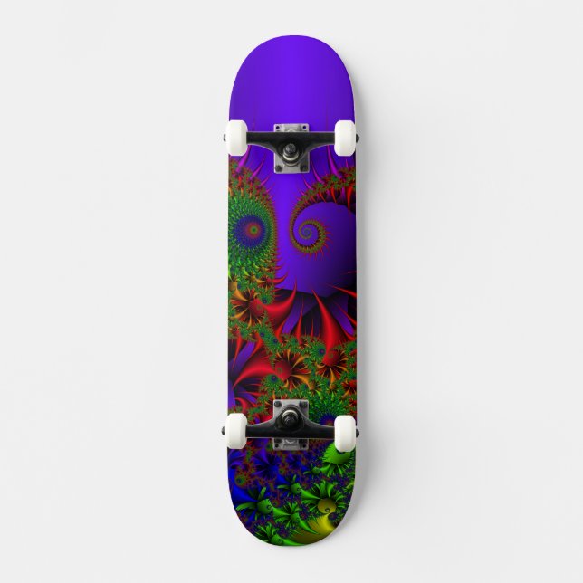 Psychedelic Overboard Skateboard (Vorderseite)