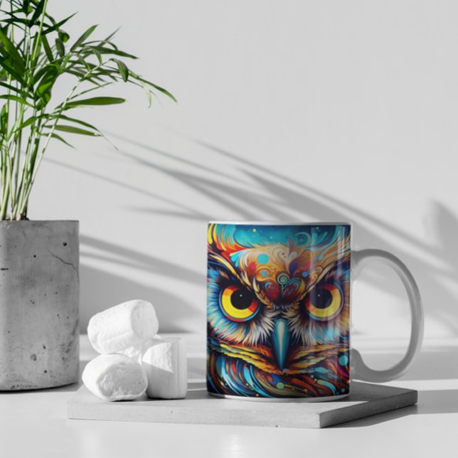 Psychedelic Owls Version 11 Tasse (Psychedelic Owls version 11 Mug
)
