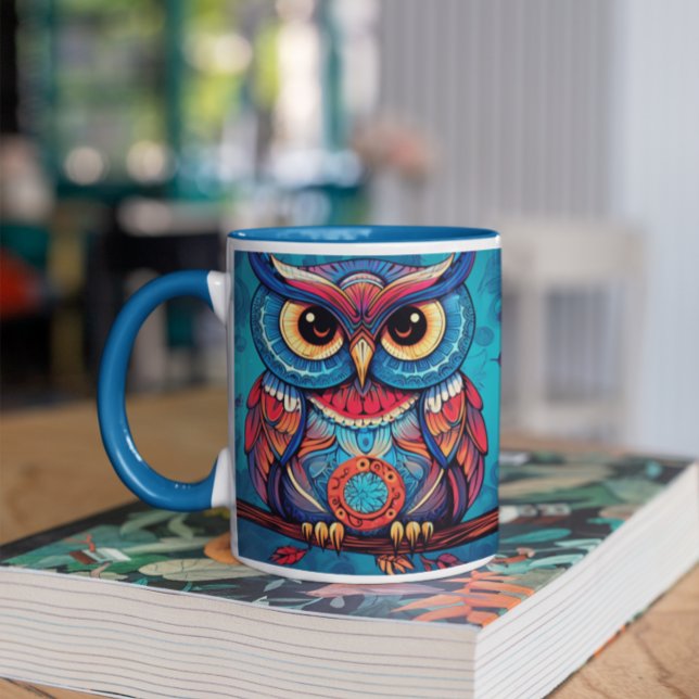 Psychedelic Owls Version 3 Tasse (Psychedelic Owls version 3 Mug
)