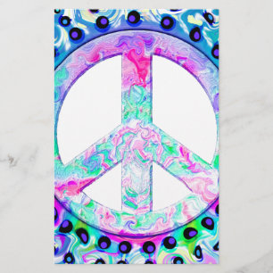 Psychedelic Peace Sign Abstrakt