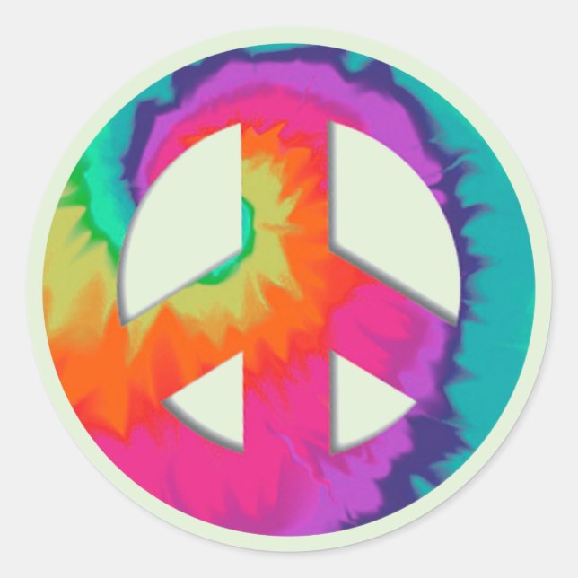 Psychedelic Peace Sticker (Vorderseite)