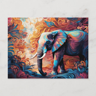 Psychedelic Phant Postkarte