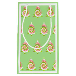 Psychedelic Pine Pattern Geschenktasche Kleine Geschenktüte