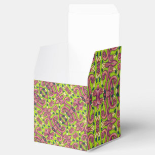 PSYCHEDELIC PINK FLAMINGOS CLASSIC FAVOR BOX Birne Geschenkschachtel