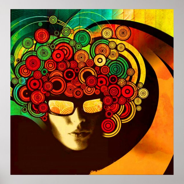 Psychedelic Pop Art Poster VON 8.99 (Vorne)