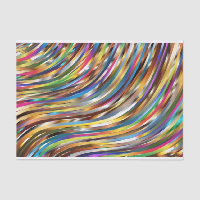 Psychedelic Prisma Tissue Paper Seidenpapier (Vorderseite)