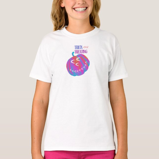 Psychedelic Pumpkin Heart T - Shirt (Vorderseite)