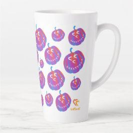 Psychedelic Pumpkin Patch hört Latte-Tasse Milchtasse