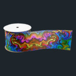 Psychedelic Rainbow Neon Ribbon Satinband<br><div class="desc">My products are designed with photos of Tie Dye Art I have made in Salida,  Colorado at SurrealTieDyeCo,  New Orleans,  St. Pete...  and beyond! I hope you love it! Great for any psychedelic lovin' person in your life!</div>