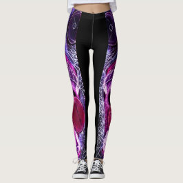 Psychedelic Raver Rave Party Leggings