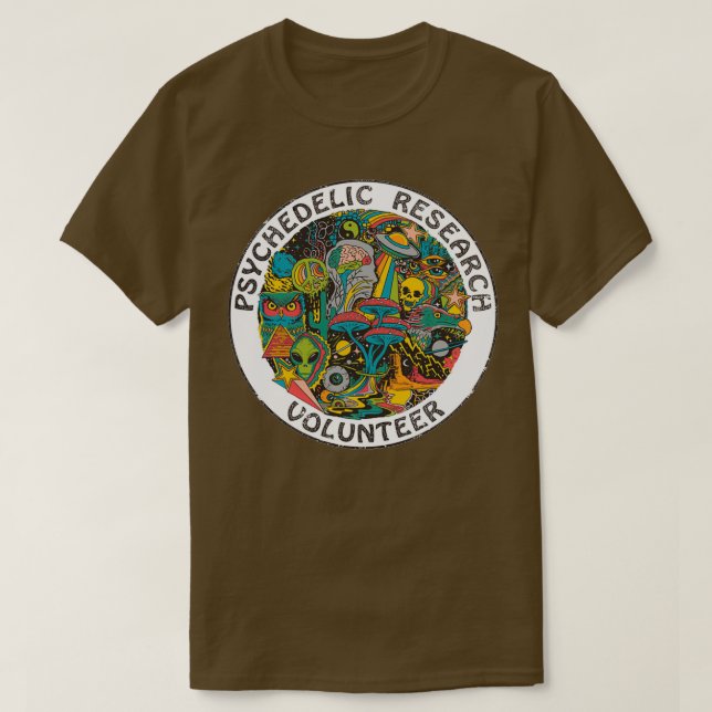 Psychedelic Research Voluner  T-Shirt (Design vorne)