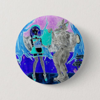 Psychedelic Riding Hood Button